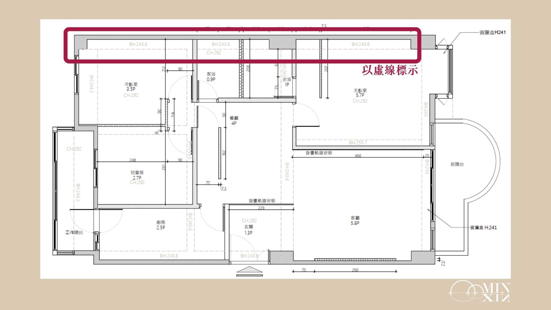 如何從房屋格局圖看樑柱位置，床頭有沒有壓梁怎麼看？